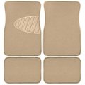 Unique Accessories Unique Accessories 78916 Tan Carpet Floor Mat With Heal Pad; 4 Piece 202403